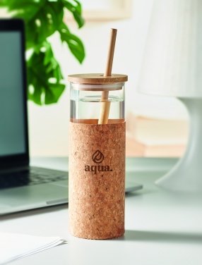 Logo trade promotional item photo of: Glass tumbler sleeve 450 ml